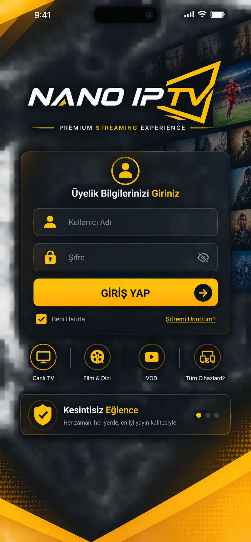 IPTV İZLE EKRANI
